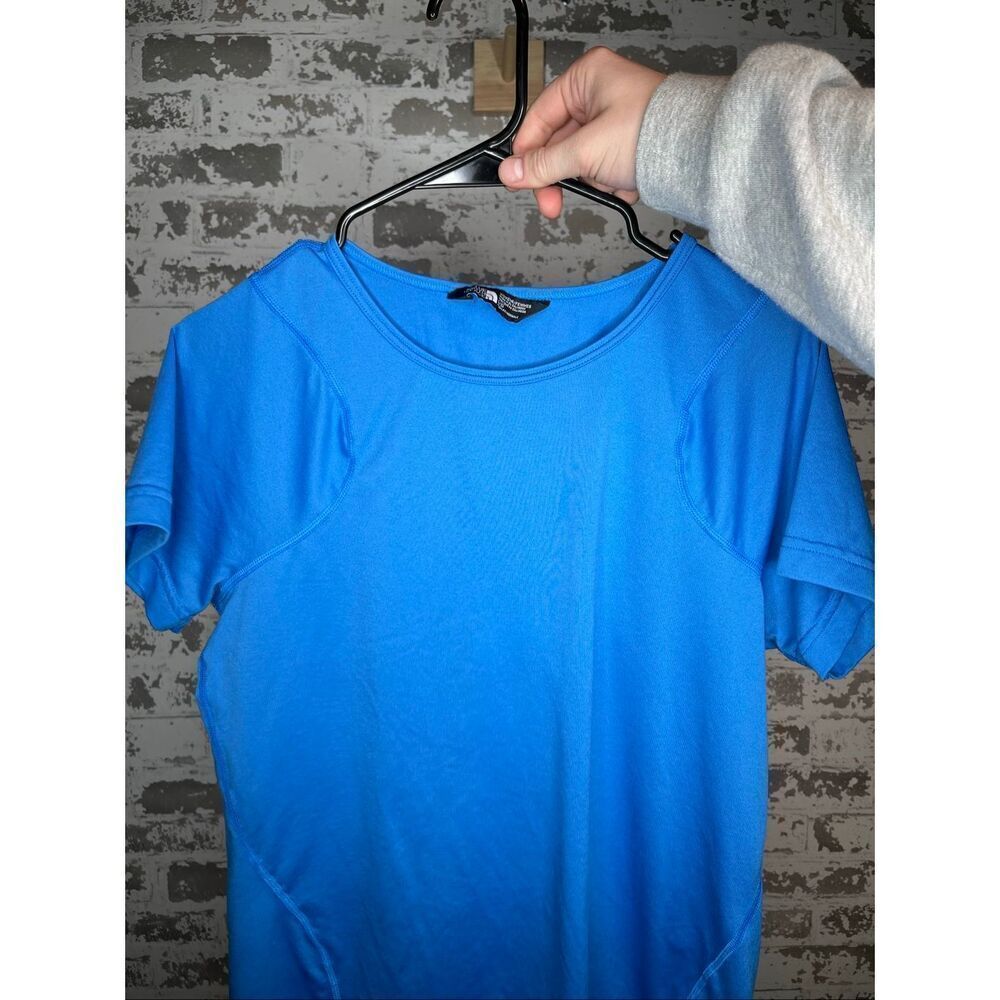 The north face | women blue short sleeve shirt